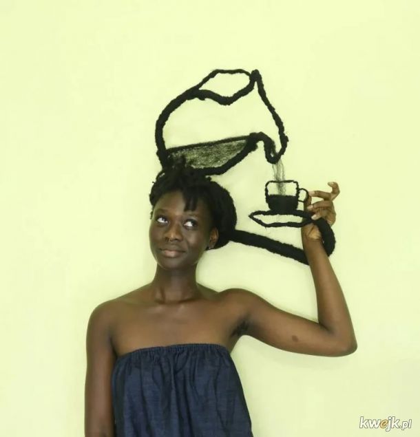 Afrykańska artystka tworzy niesamowite rzeźby z własnych włosów, obrazek 6