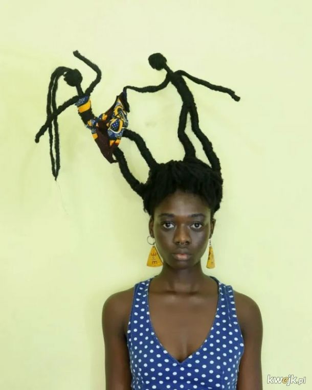 Afrykańska artystka tworzy niesamowite rzeźby z własnych włosów, obrazek 5