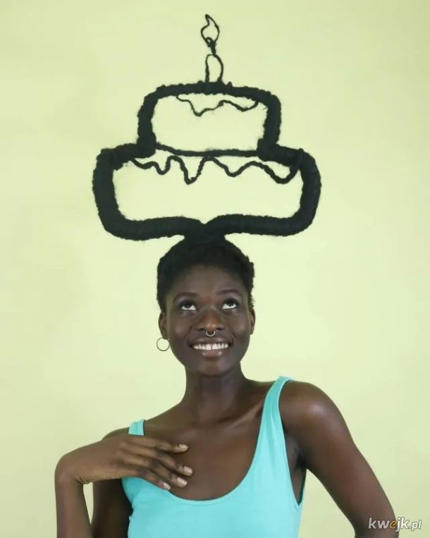 Afrykańska artystka tworzy niesamowite rzeźby z własnych włosów, obrazek 25