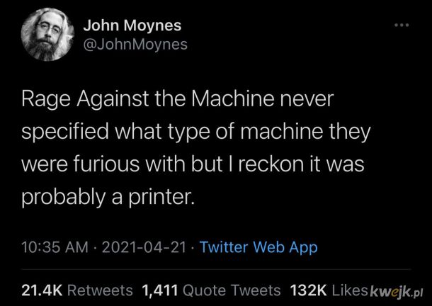 Przeciwko drukarkom.