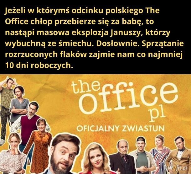 I nie jest to "Biuro", ale "The Office PL", bo jak jest amerykańsko, to jest śmieszniej