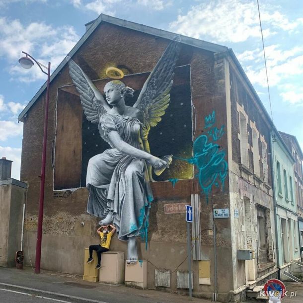 Francuski artysta uliczny tworzy genialne trójwymiarowe graffiti