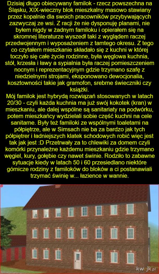 Użytkownik MarianoaItaliano z Wykopu odtwarza w Simsach polskie blokowiska