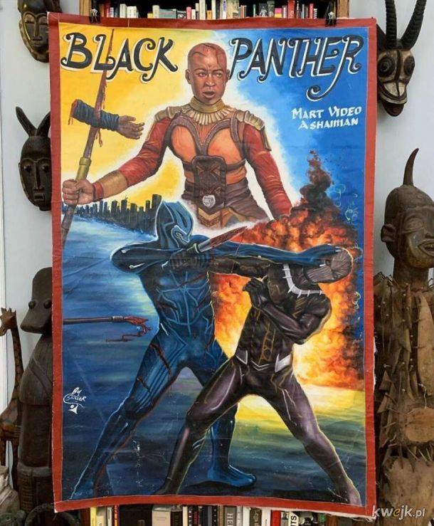 Ręcznie malowane plakaty filmowe z Ghany