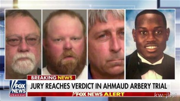 Trzech rasistowskich mordercow z Georgii skazanych