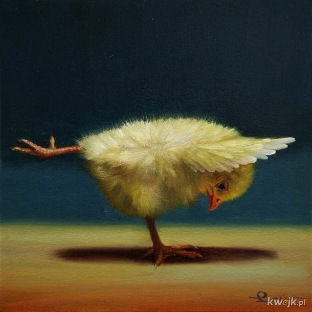 Kurczaczkowa joga namalowana przez Lucie Heffernan, obrazek 10