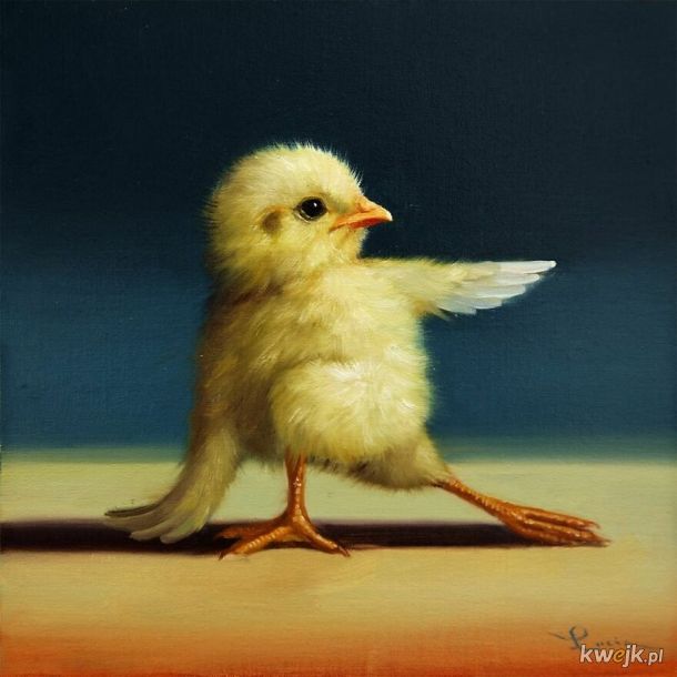 Kurczaczkowa joga namalowana przez Lucie Heffernan, obrazek 9