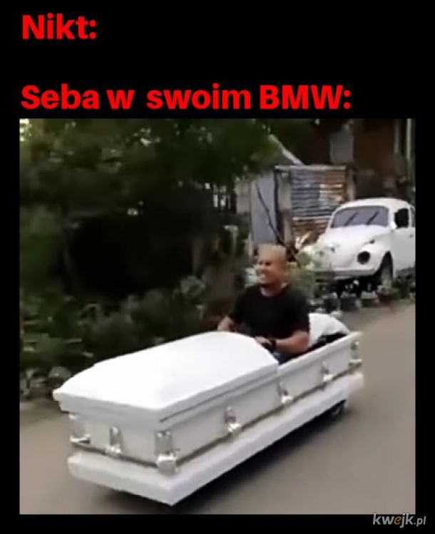 Seba w swoim BMW
