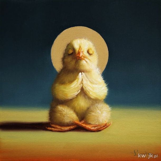 Kurczaczkowa joga namalowana przez Lucie Heffernan, obrazek 6