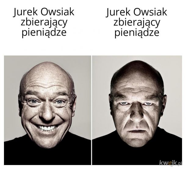 Jerzy Owsiak postrzegany z dwóch perspektyw