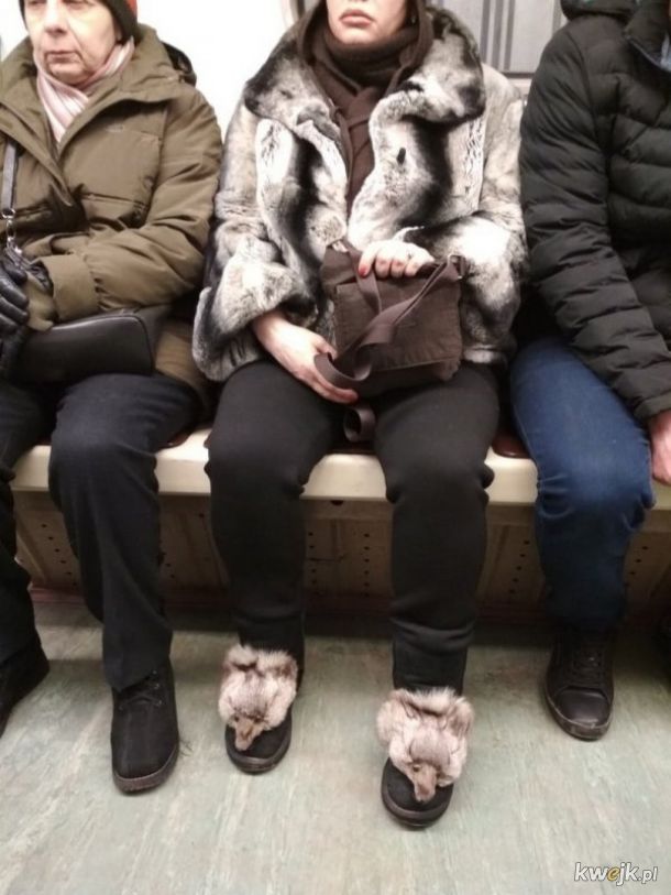 Stylowi ludzie mają styl w Ruskim Metrze w Moskwie, obrazek 10