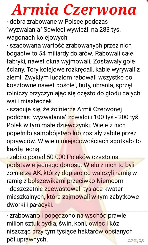 A w Polsce są ludzie, którzy im oddają hołd i twierdzą, że powinniśmy być wdzięczni Sowietom.