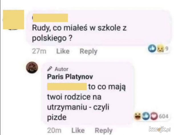 Co miałeś z polskiego?
