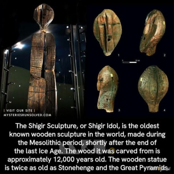 Najstarsza drewniana rzeźba.