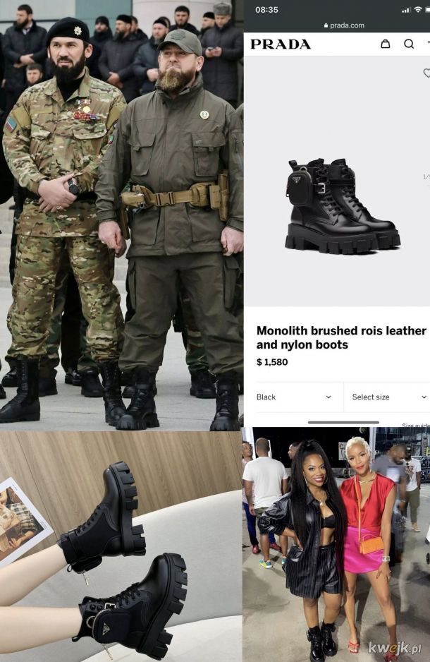 Ramzan Kadyrow i jego buty