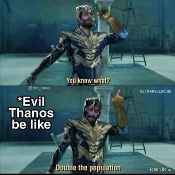 Zły Thanos.