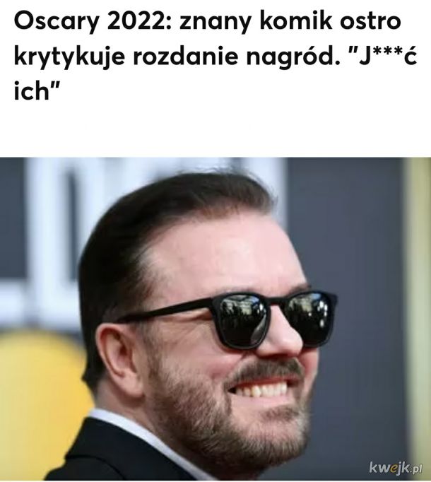 Ricky Gervais o Oscarach..