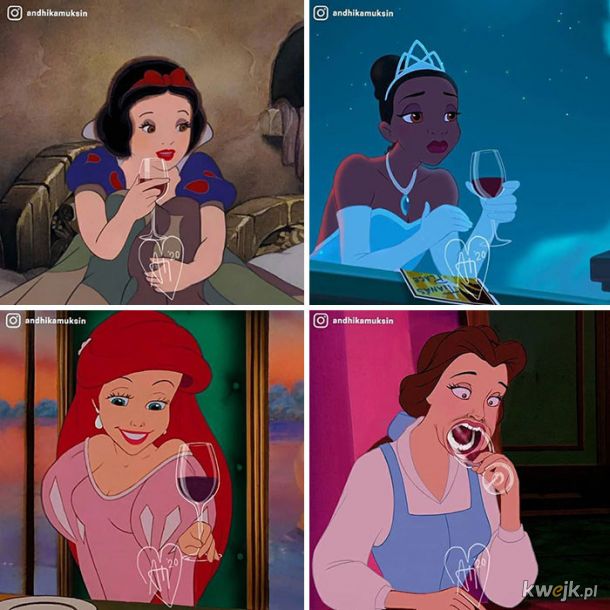 Gdyby księżniczki Disney'a były zwyczajnymi, współczesnymi dziewczynami...