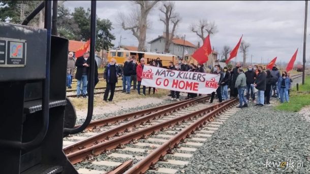 Greccy komuniści blokują transport uzbrojenia NATO i USA