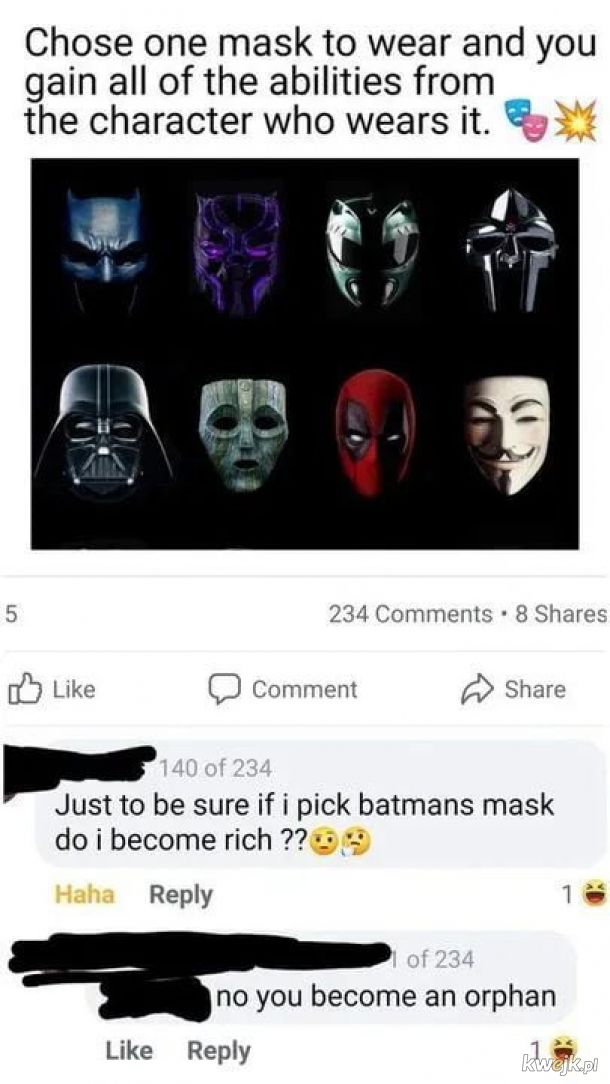 Chyba wziąłbym Maskę.