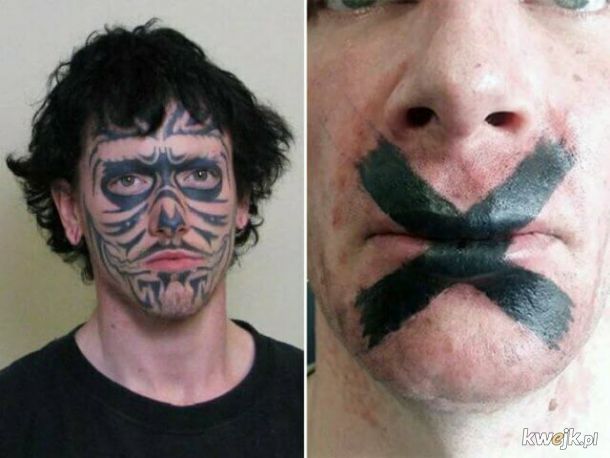 Tatuaż na twarzy to zawsze zły pomysł