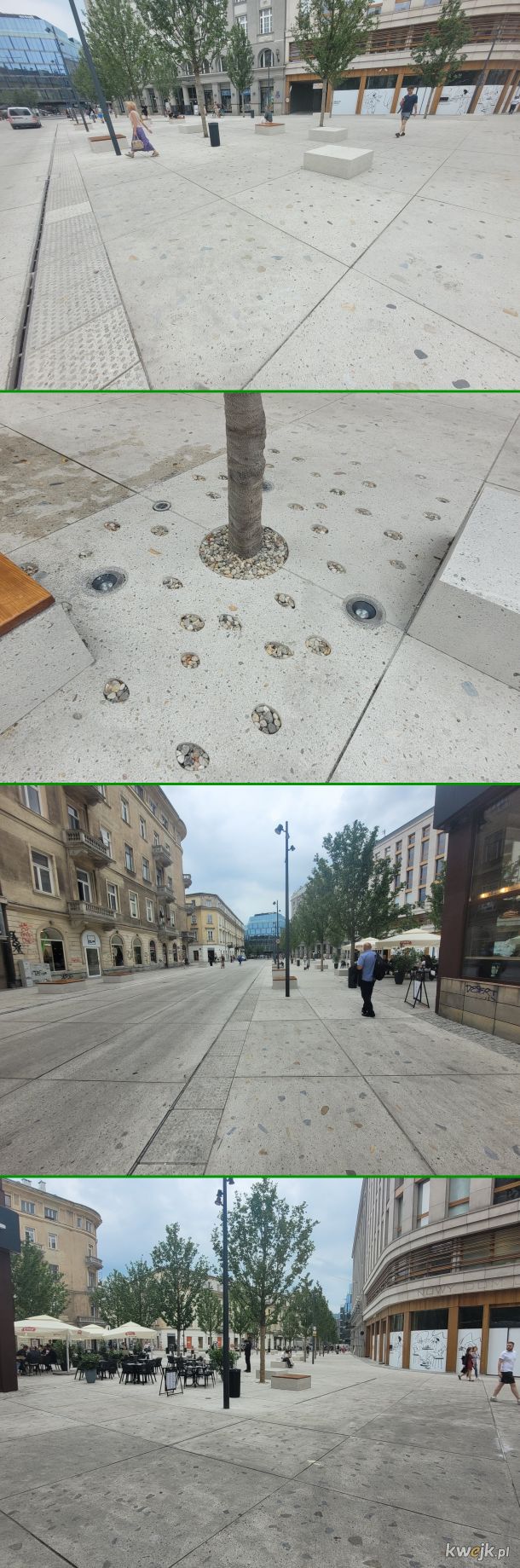 Trzymajmy kciuki za drzewa na Placu Pięciu Rogów w Warszawie. Sama myśl o tym ile to kosztowało (~15mln) może ich nie motywować wystarczająco dla przetrwania.  Przestrzeń "odmieniła się", ale czy na stałe? Wawa wytycza trend "odejścia" od betonozy ;)