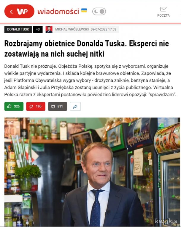 "pisowska tuba propagandowa" wp.pl w akcji... udają, że nie wierzą w guzik: benzyna po 5 zł, czy jak?