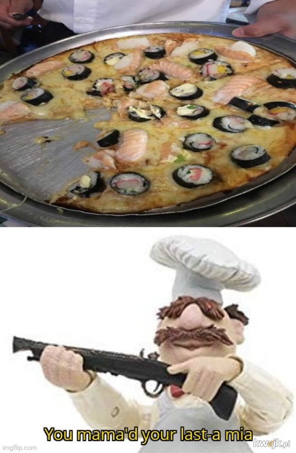 Sushi pizza