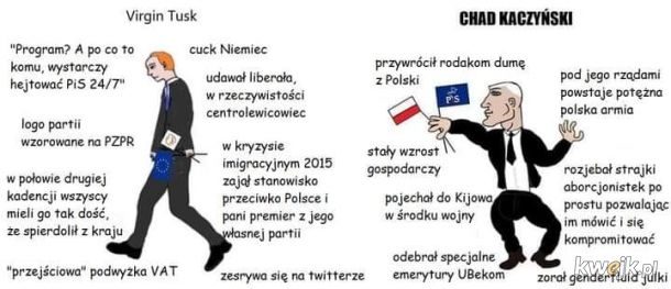 Virgin Tusk vs Chad Kaczyński