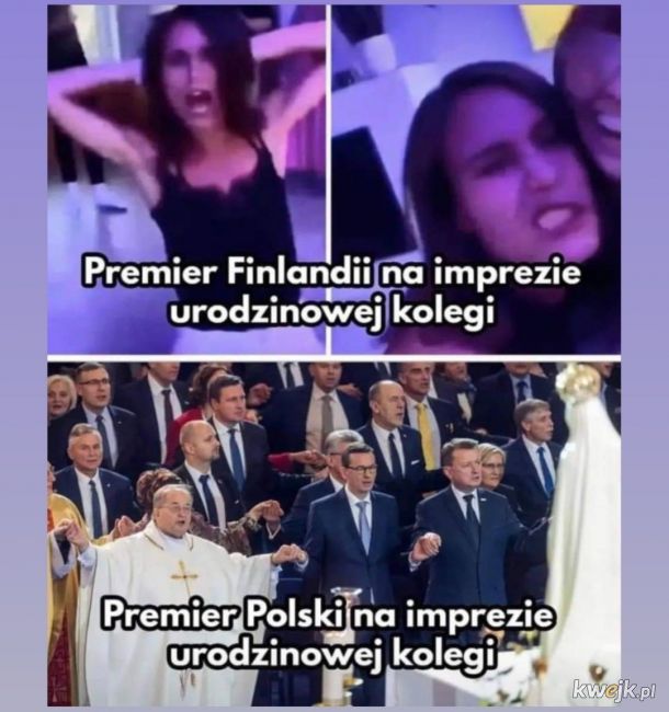 Przynajmniej Premier Finlandii potrafi się bawić..