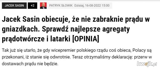 Tytuły artykułów prasowych jak memy - Polska 2022