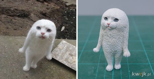 Japoński artysta stworzył rzeźby na podstawie zabawnych memów ze zwierzętami, obrazek 2