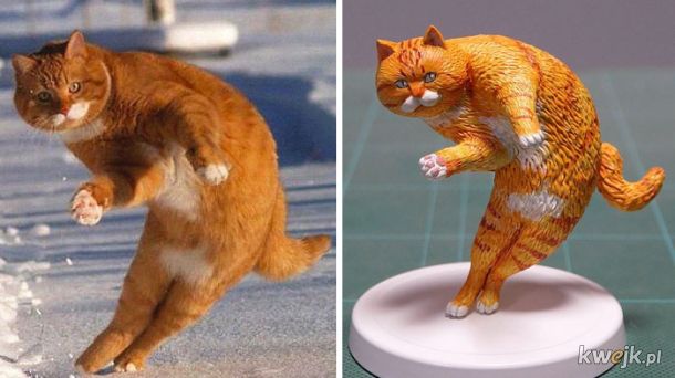 Japoński artysta stworzył rzeźby na podstawie zabawnych memów ze zwierzętami, obrazek 27