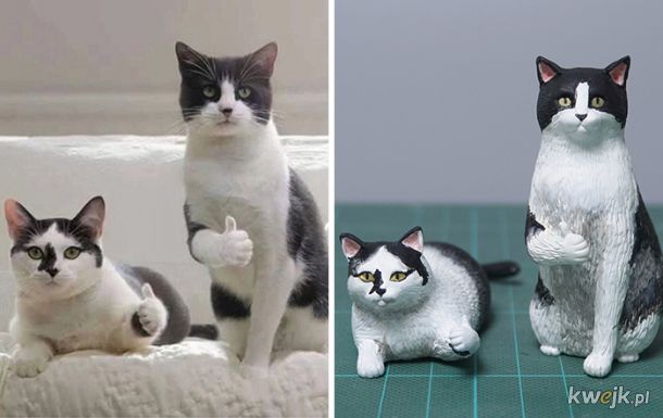 Japoński artysta stworzył rzeźby na podstawie zabawnych memów ze zwierzętami, obrazek 6