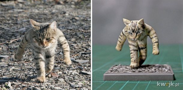 Japoński artysta stworzył rzeźby na podstawie zabawnych memów ze zwierzętami, obrazek 10