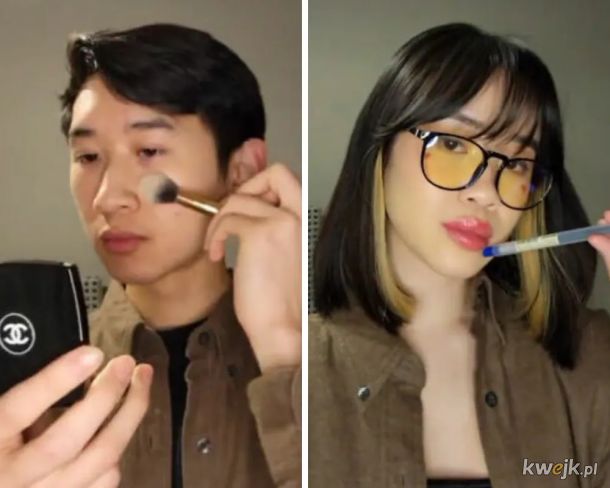 Przed i po nałożeniu makijażu., obrazek 11