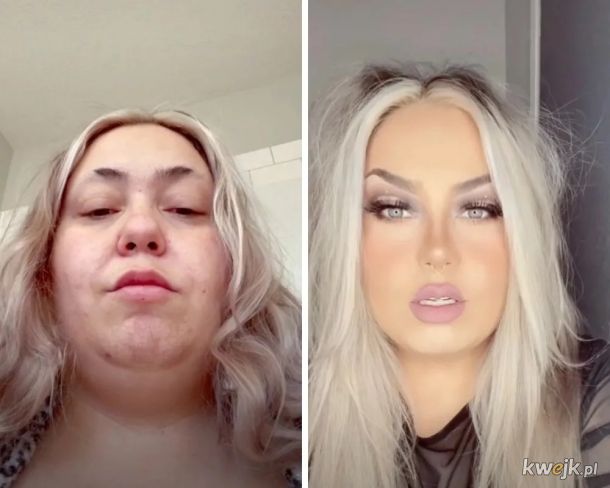 Przed i po nałożeniu makijażu., obrazek 21