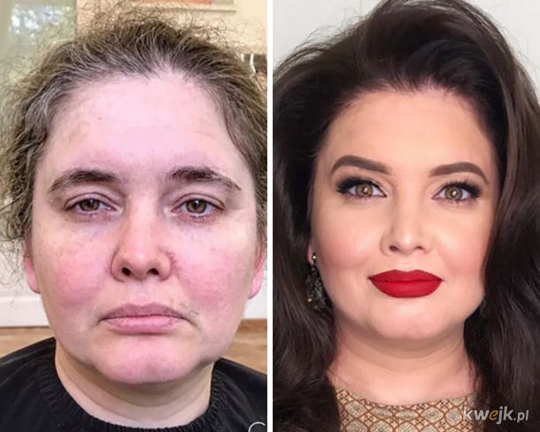 Przed i po nałożeniu makijażu., obrazek 22