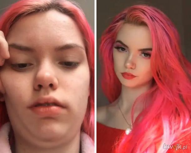 Przed i po nałożeniu makijażu., obrazek 12