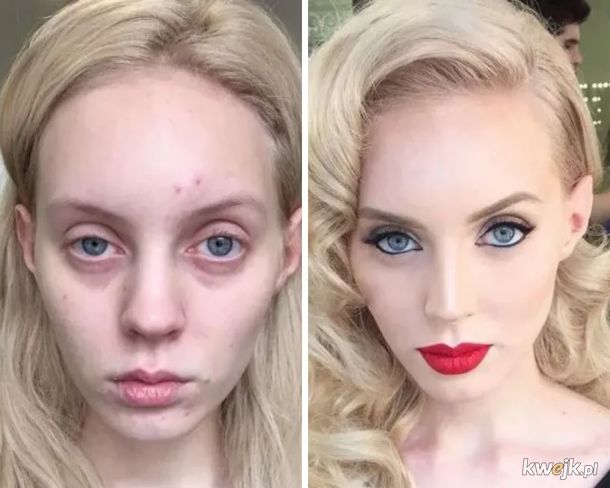 Przed i po nałożeniu makijażu., obrazek 9
