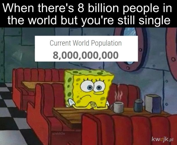 Na świecie jest 7999999999 więcej ludzi niż potrzebuję
