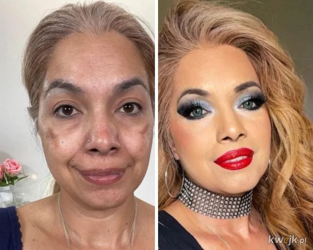 Przed i po nałożeniu makijażu., obrazek 20