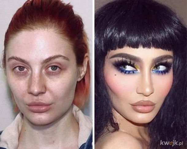 Przed i po nałożeniu makijażu., obrazek 15