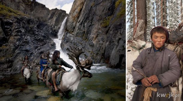 Kilka zdjęć pokazujących codzienne życie hodowców reniferów z Mongolii., obrazek 3