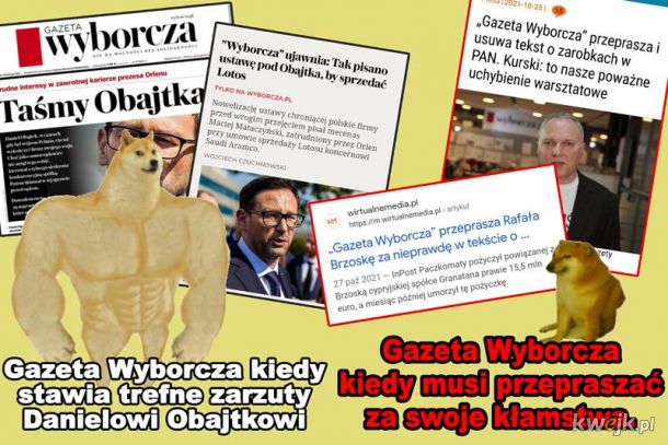 Gazeta Wyborcza musi przepraszać za swoje kłamstwa