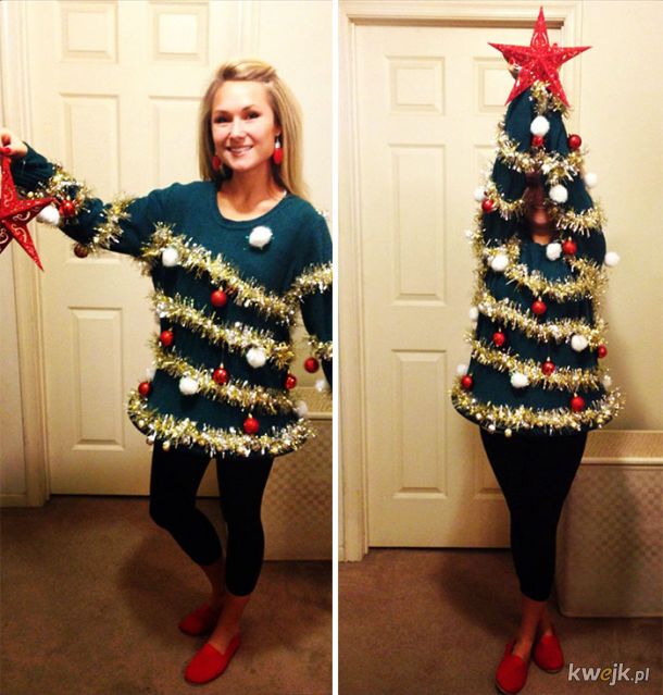 Brzydkie świąteczne swetry.