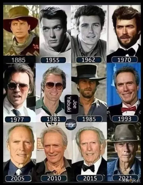 Clint Eastwood przez lata