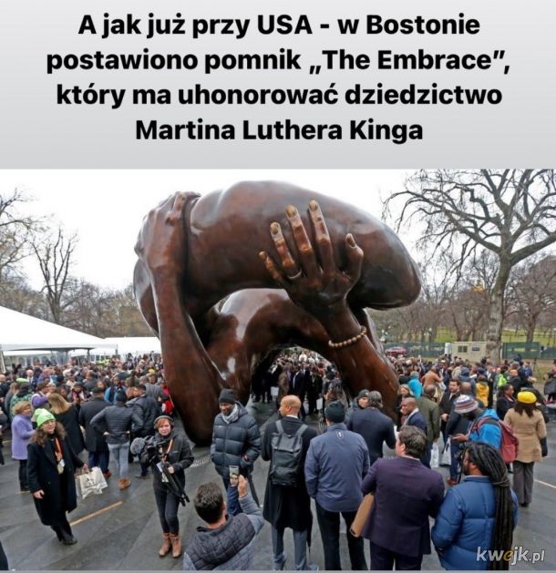 Mam nadzieję że pomnik nie skończy tak samo jak pomnik Tadeusza Kościuszki w USA
