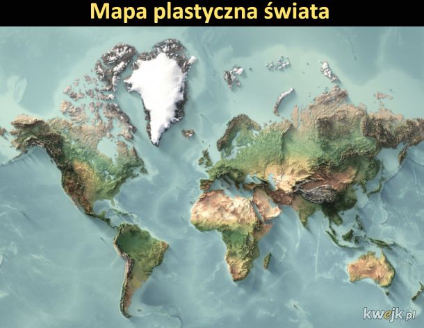 Mapa plastyczna świata