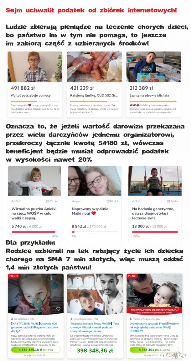 Sejm wprowadza podatek od zbiórek internetowych!